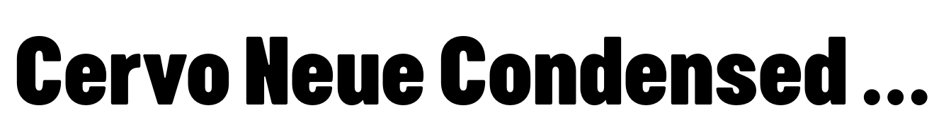 Cervo Neue Condensed Xtr Bold